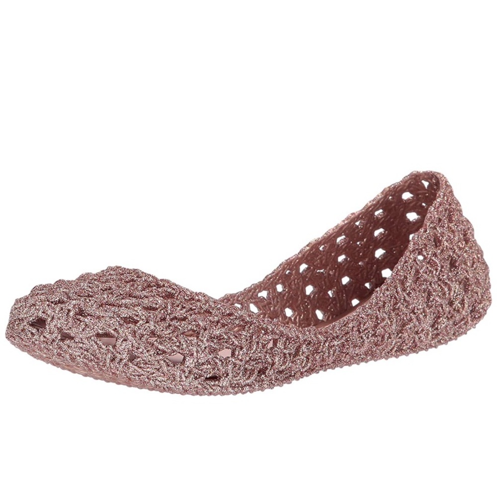 Melissa Campana Crochet Flat Rose Gold BRAND NEW